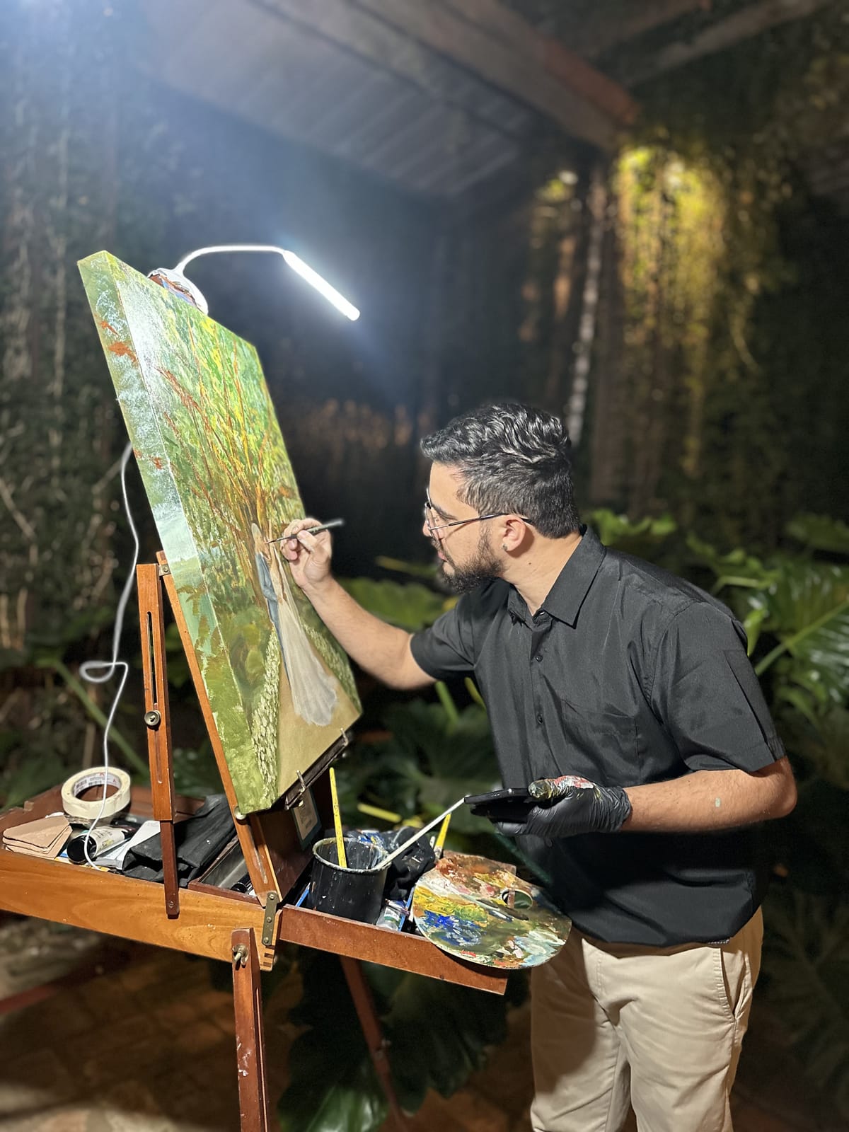 Obra de Mateus Giran: mural, pintura ao vivo e projetos ao longo dos anos